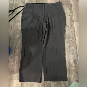 Worthington Gray Dress Pants Professional Straight-Leg